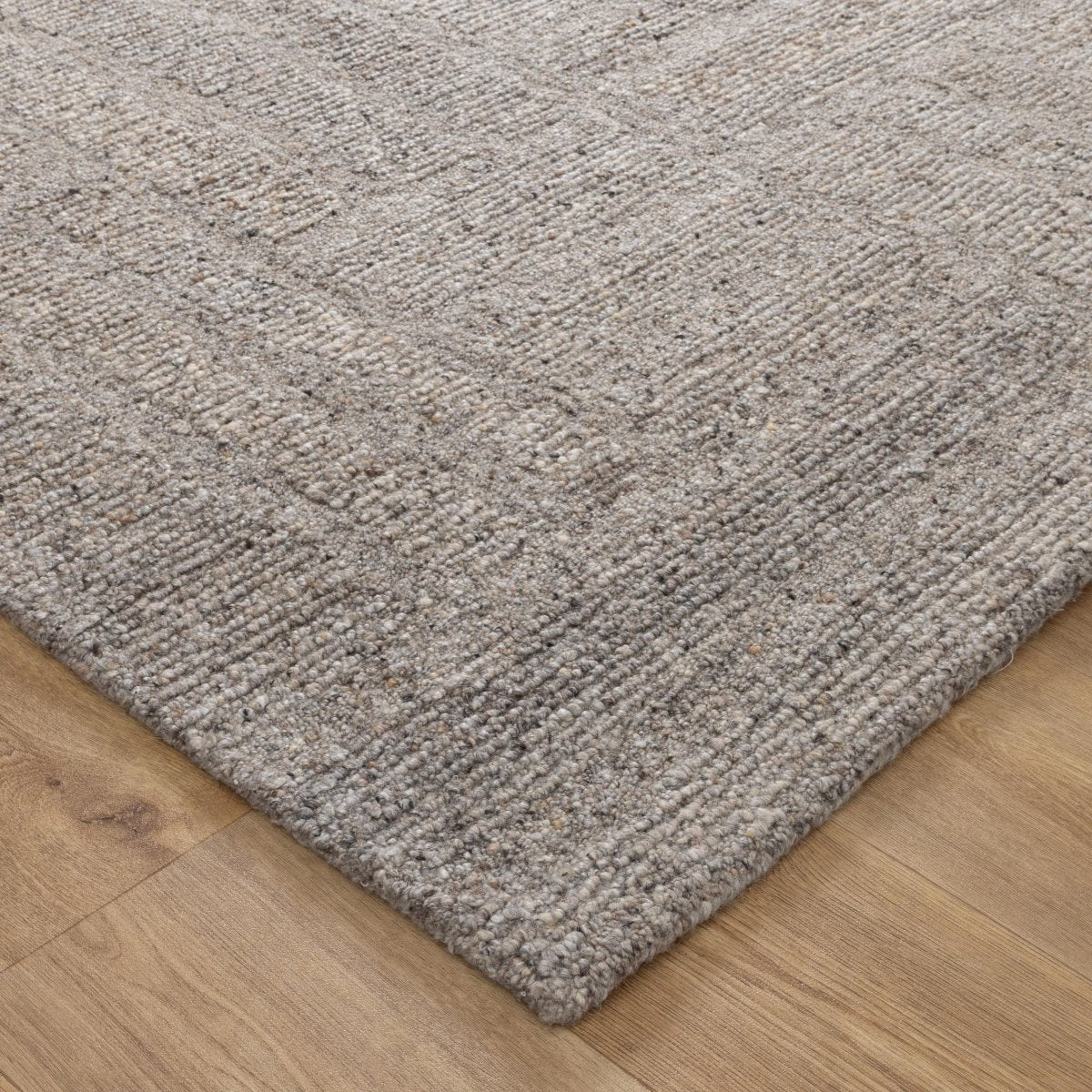 Arana Brown Grey Modern Wool Rug