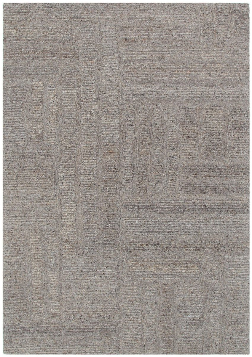 Arana Brown Grey Modern Wool Rug