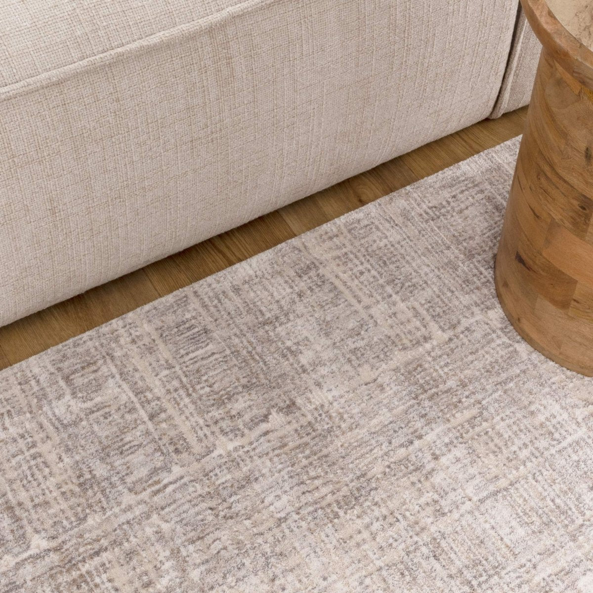 Ayra Beige Abstract Rug
