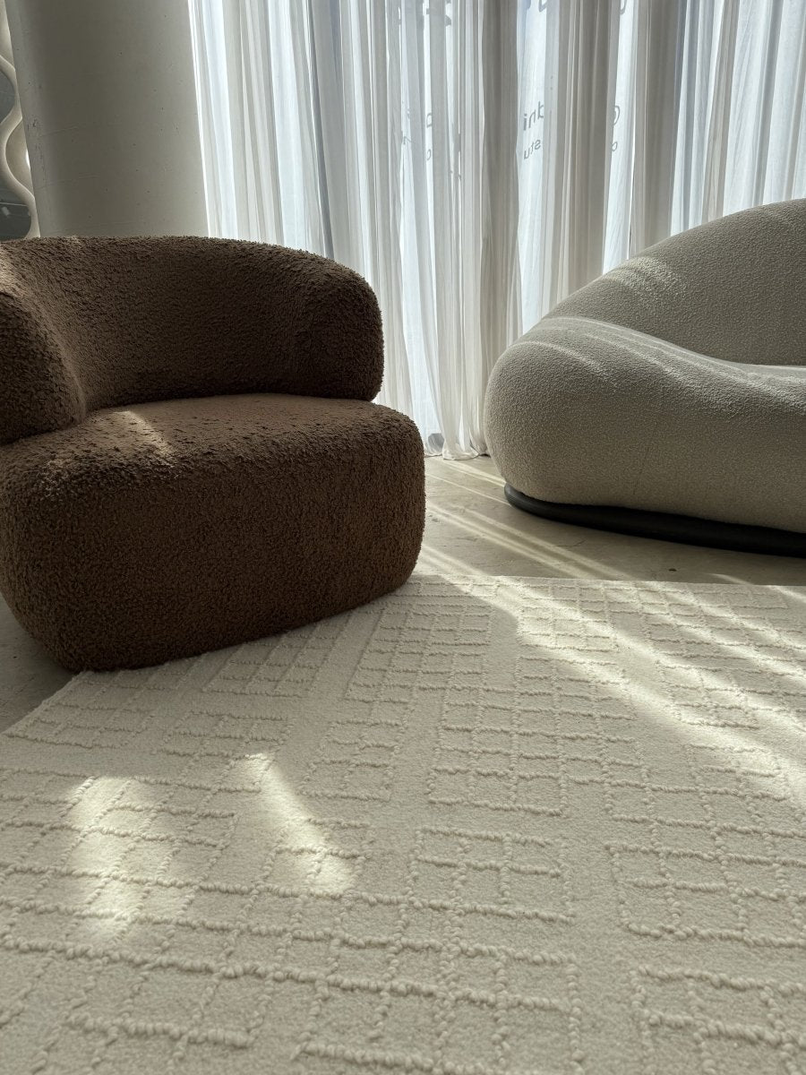 Azure Ivory Wool Rug