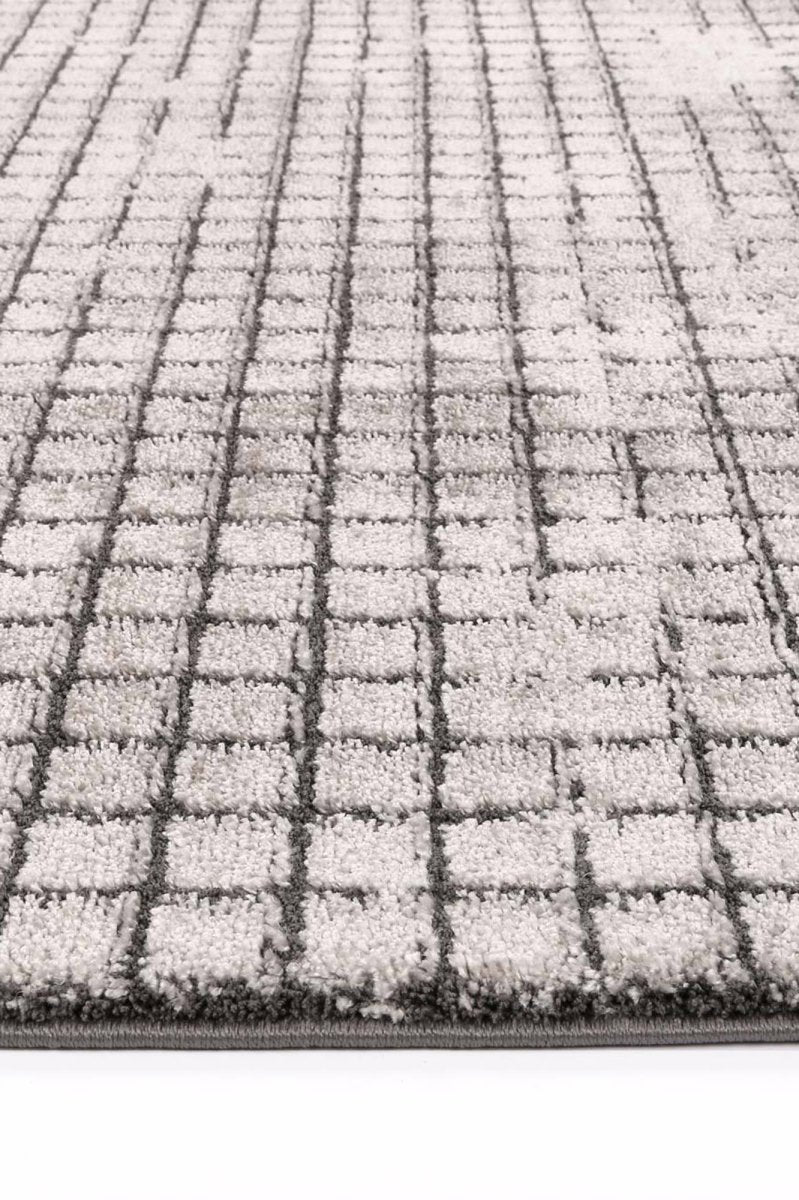 Blaze Grey Cubic Rug **No Returns ** - Ruggy