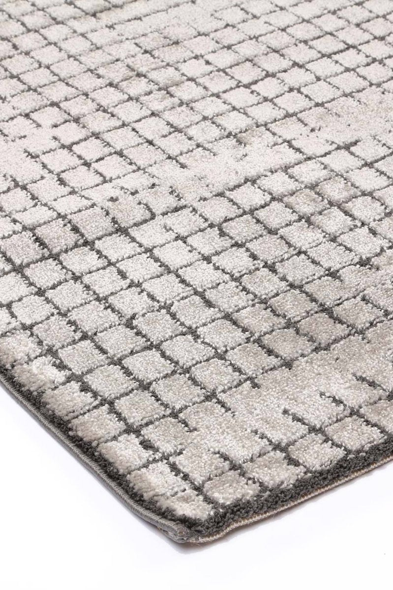 Blaze Grey Cubic Rug **No Returns ** - Ruggy