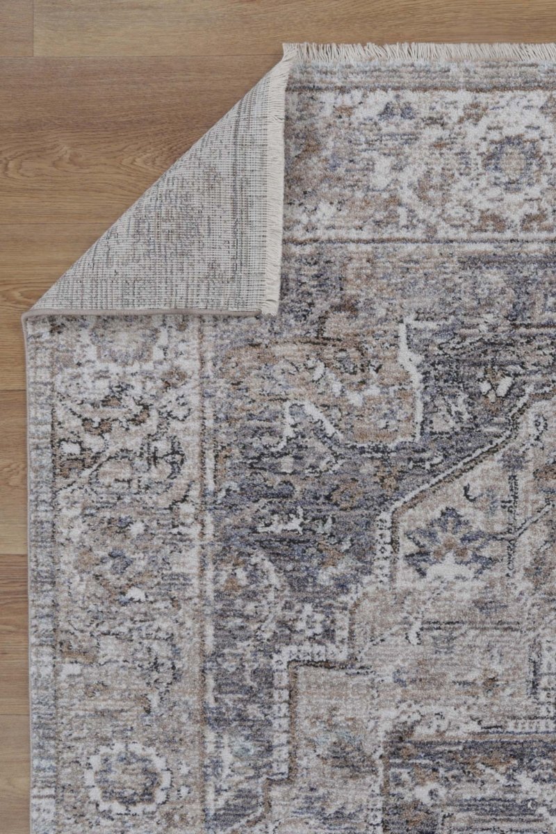 Bordura Vintage Arlington Grey / Beige Rug - Ruggy
