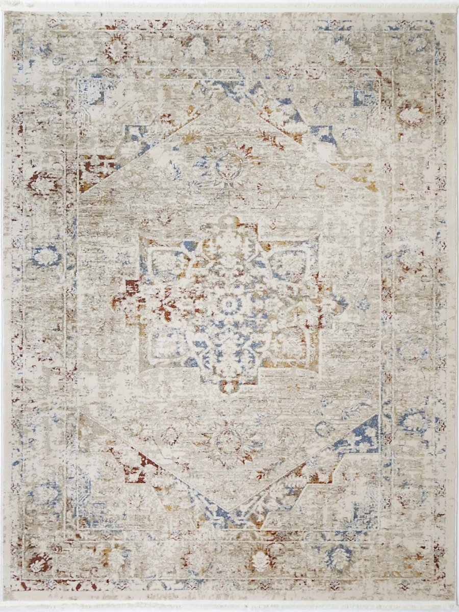 Celestial Classic Vintage Beige Multi Rug - Ruggy