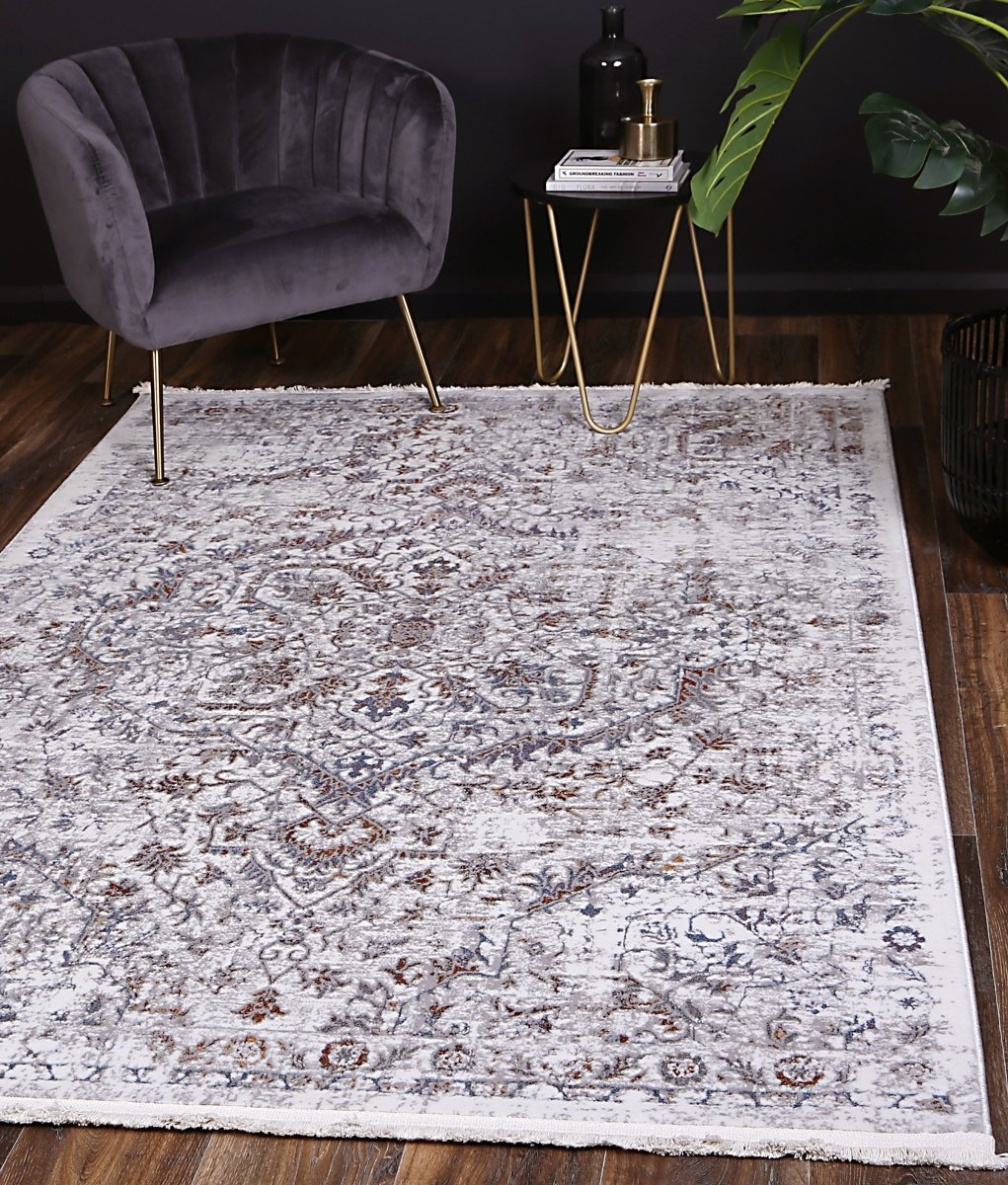 Celestial Vintage Grey Multi Rug - Ruggy