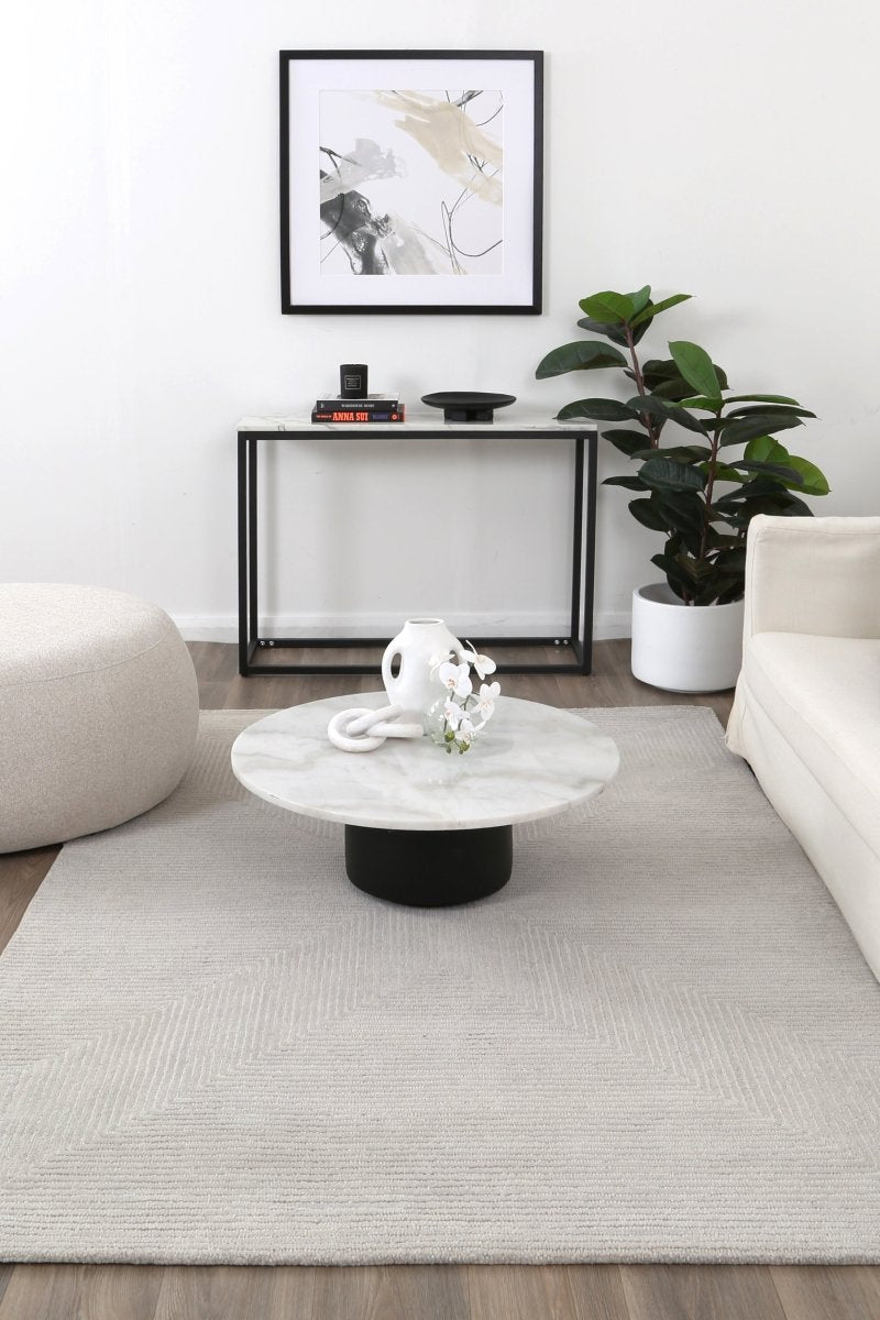 Dream Motley Platinum Wool Rug Area Rug | Ruggy