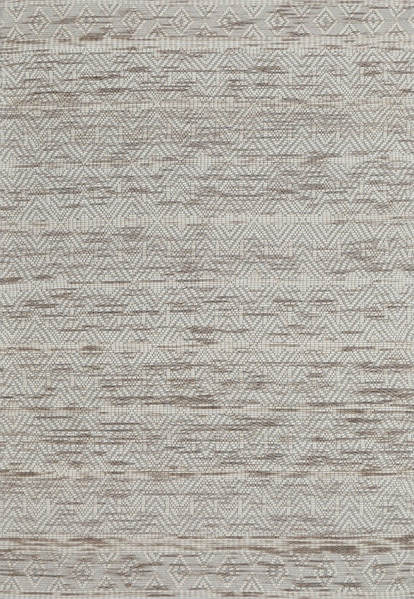 Dulcet Chevron Beige Wool Rug - Ruggy