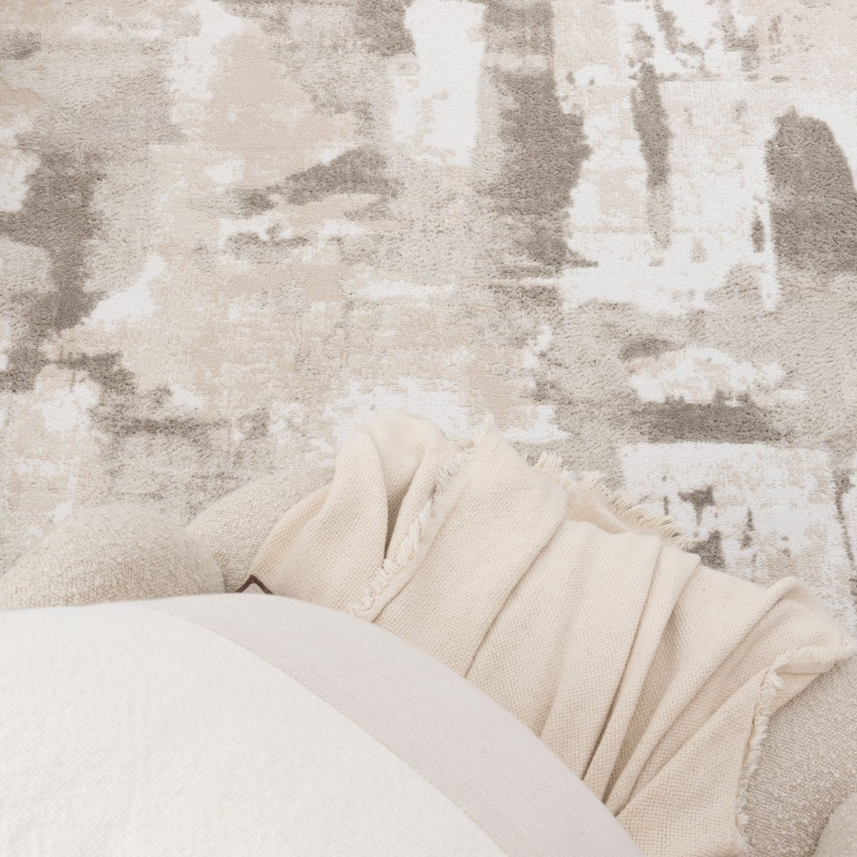 Eloura Abstract Wash Beige Rug