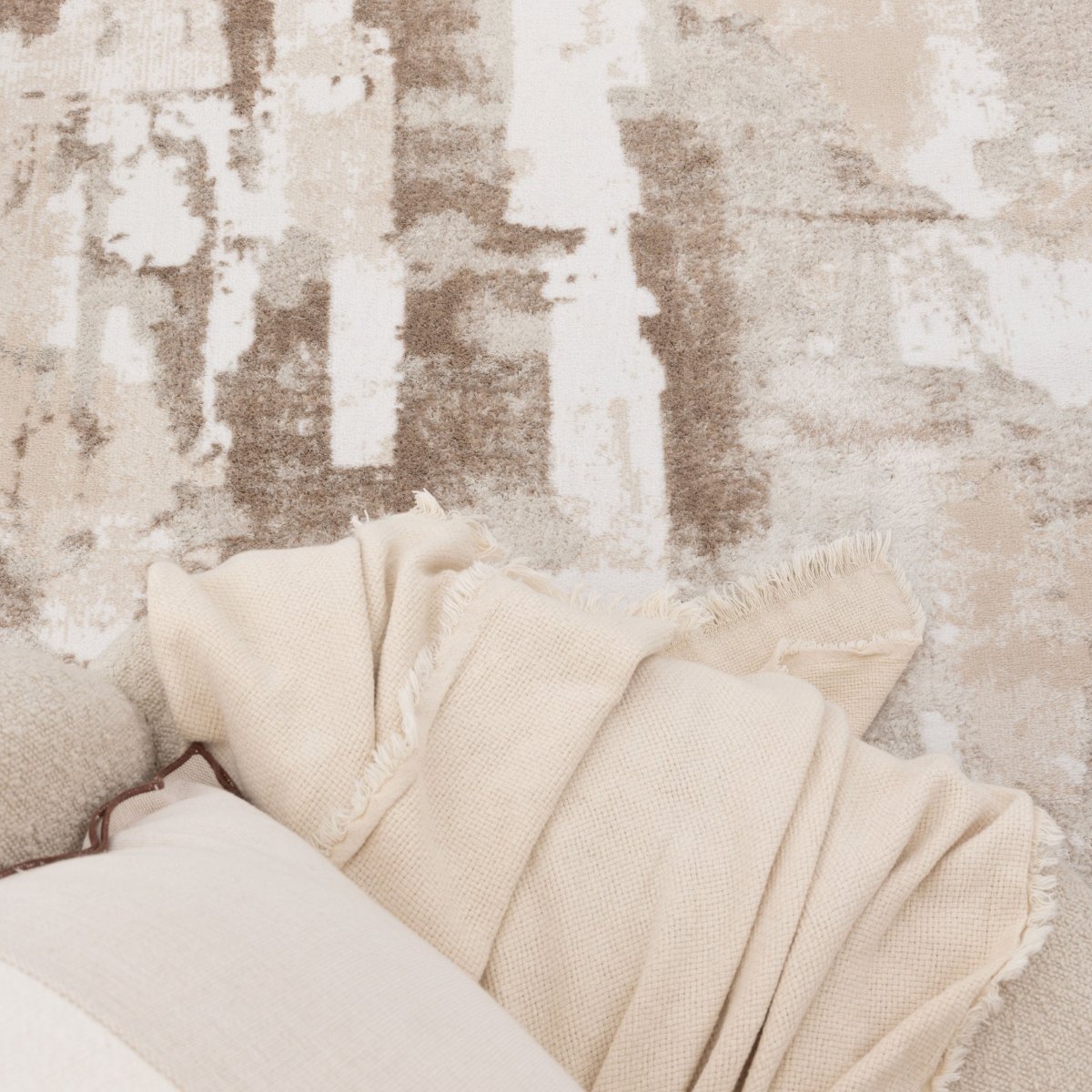 Eloura Abstract Wash Brown Rug