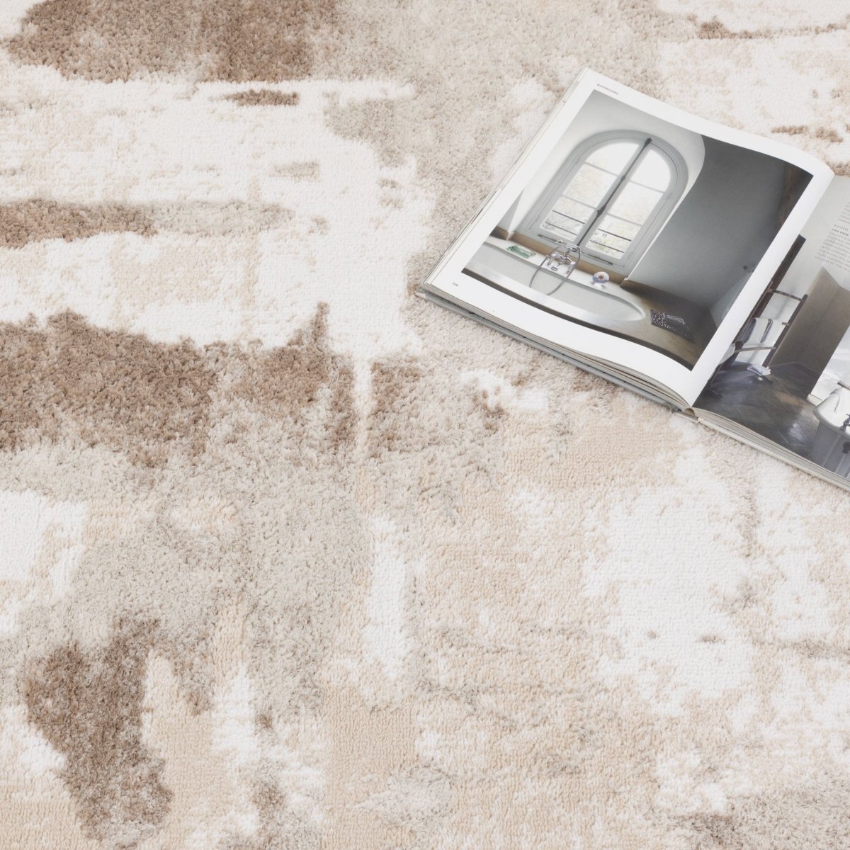 Eloura Abstract Wash Brown Rug