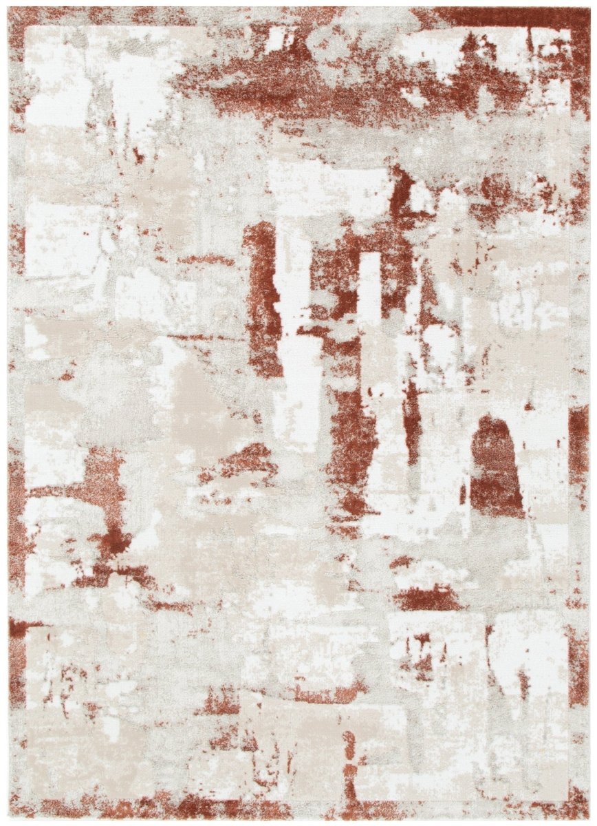 Eloura Abstract Wash Rust Rug
