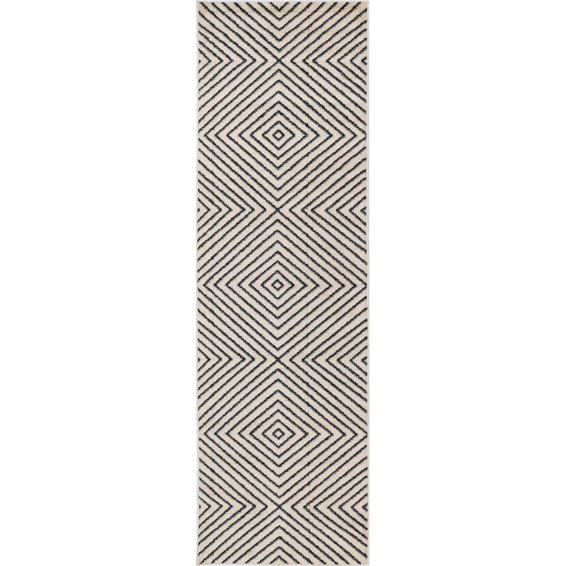 Esker Diamond Charcoal Rug