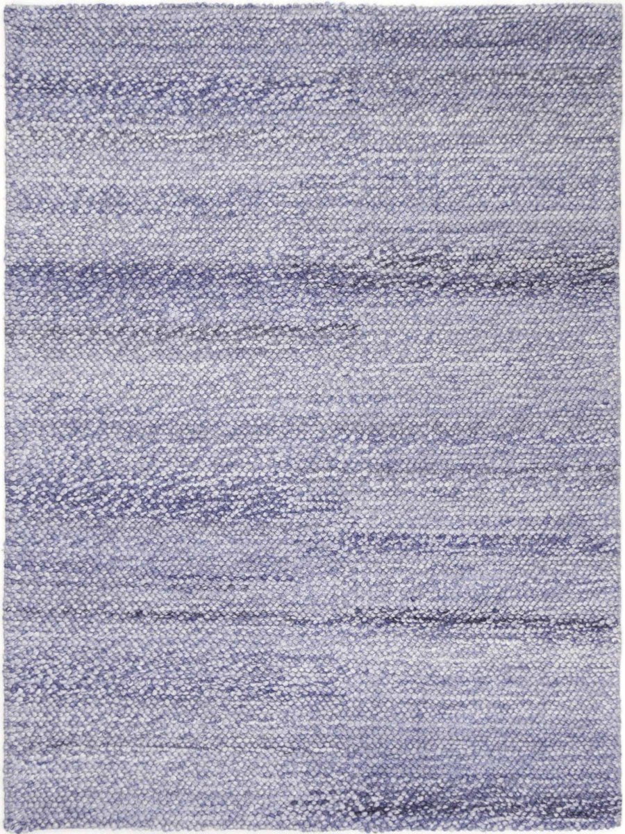 Grace Loopy Blue Wool Blend Rug - Ruggy