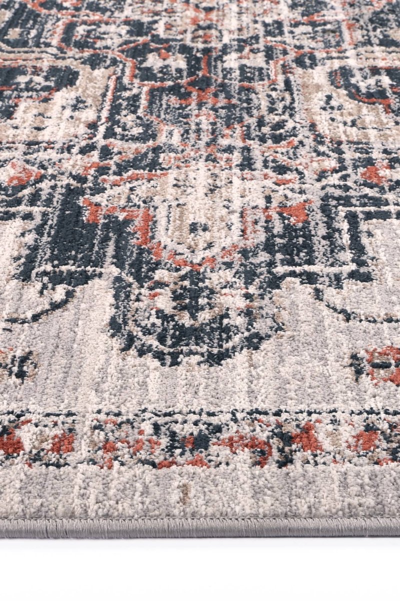 Lagoon Oriental Light Grey Rug - Ruggy