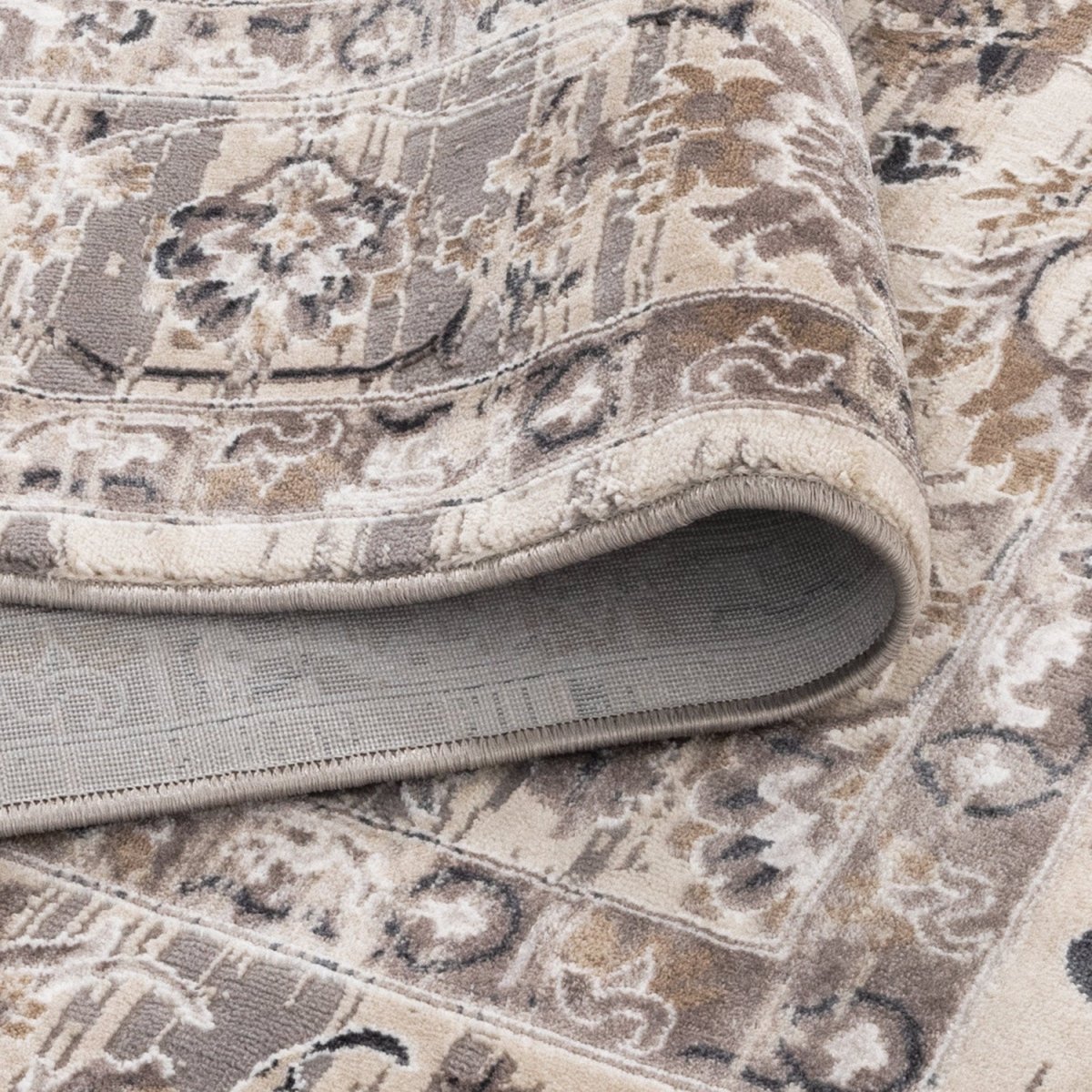 Liora Distressed Transitional Beige Grey Rug