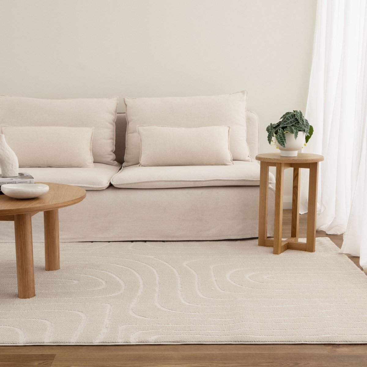 Luna Arch Lines Cream Rug