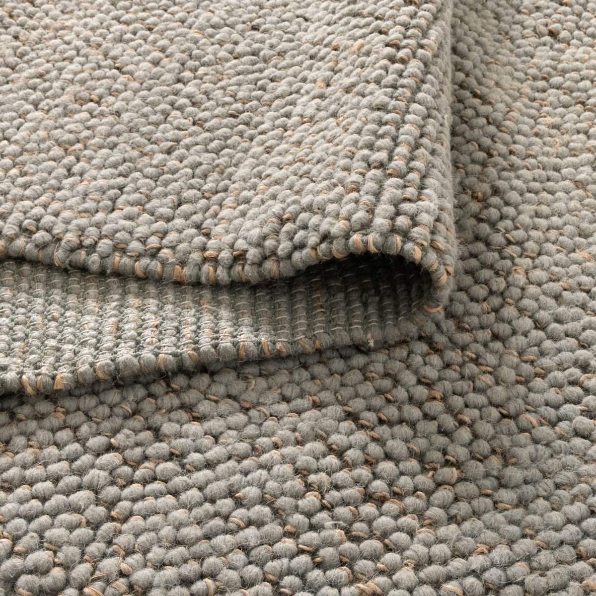 Meadow Blue Jute and Wool Rug