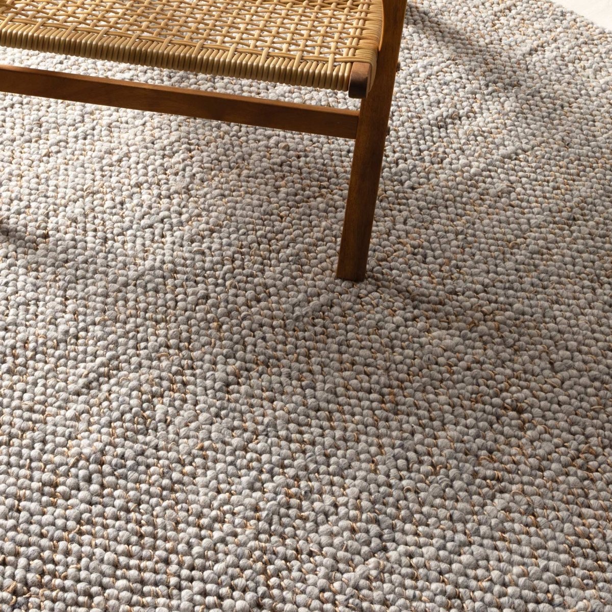 Meadow Grey Jute and Wool Rug