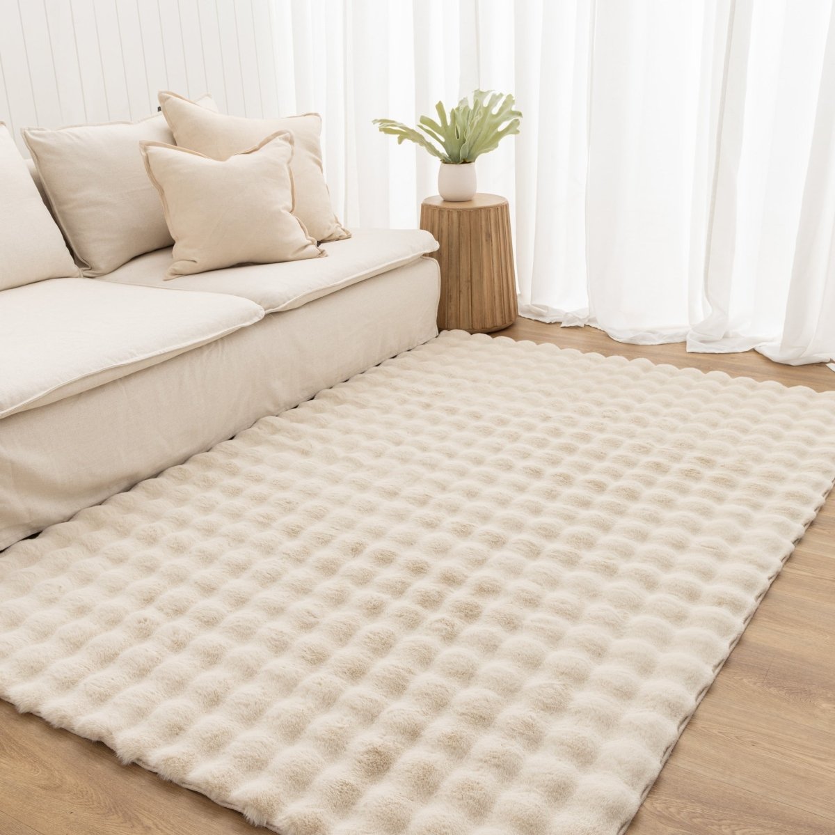 Nara Beige Washable Rug