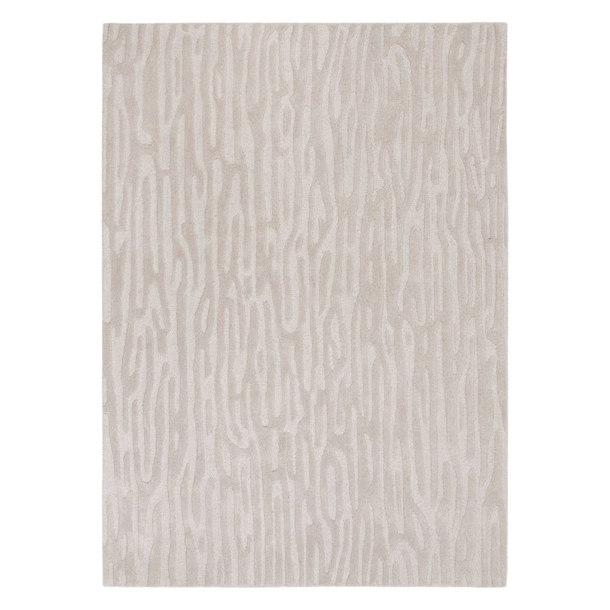 Nirvana Vayne BEIGE Wool Rug - Ruggy