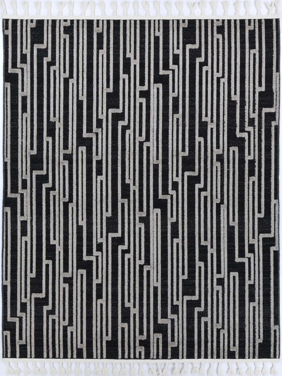 Oasis Arcadia Geomteric Black and White Rug - Ruggy