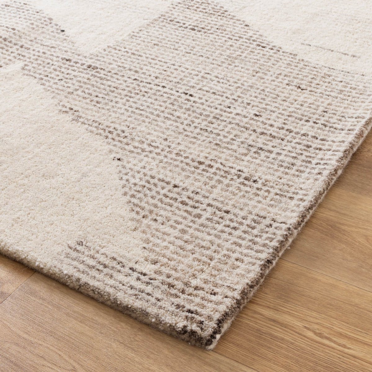 Orion Flecks Beige Wool Rug