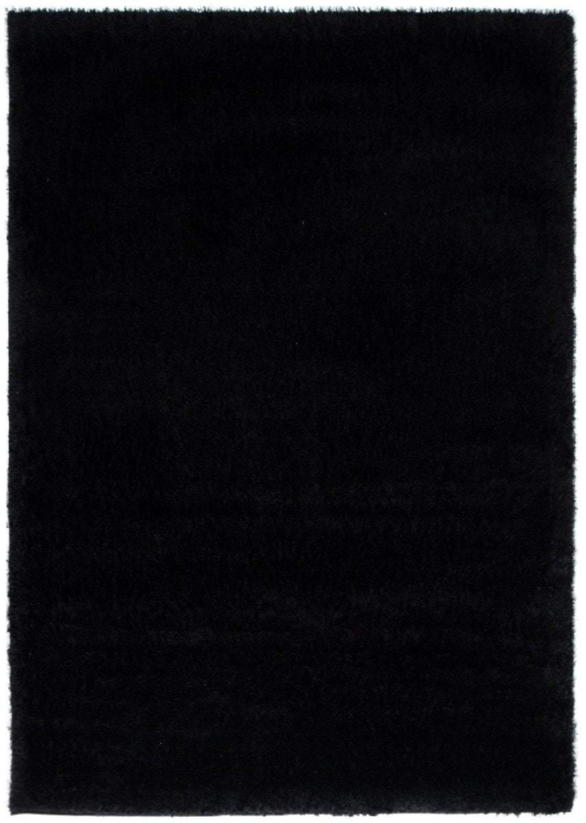 Puff Soft Shaggy Black Rug - Ruggy