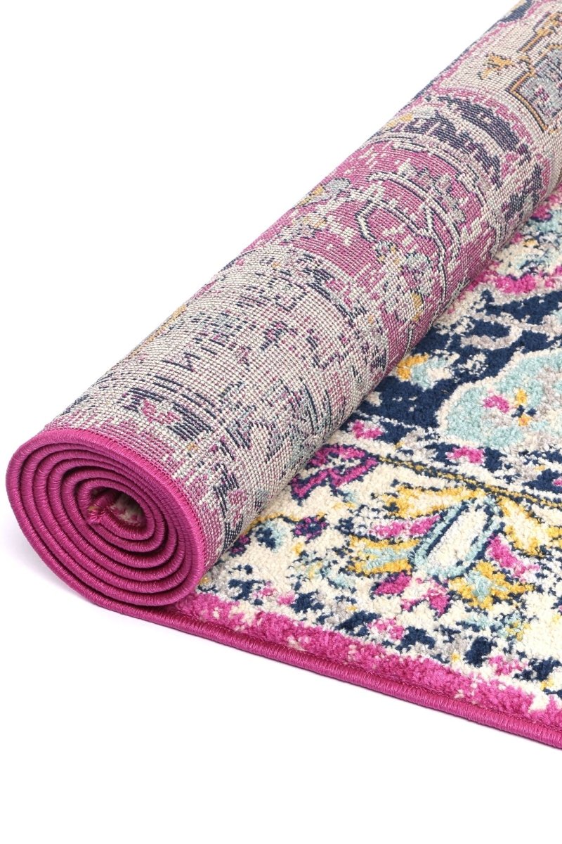 Pulse Carleone Pink & Blue Transitional Rug - Ruggy