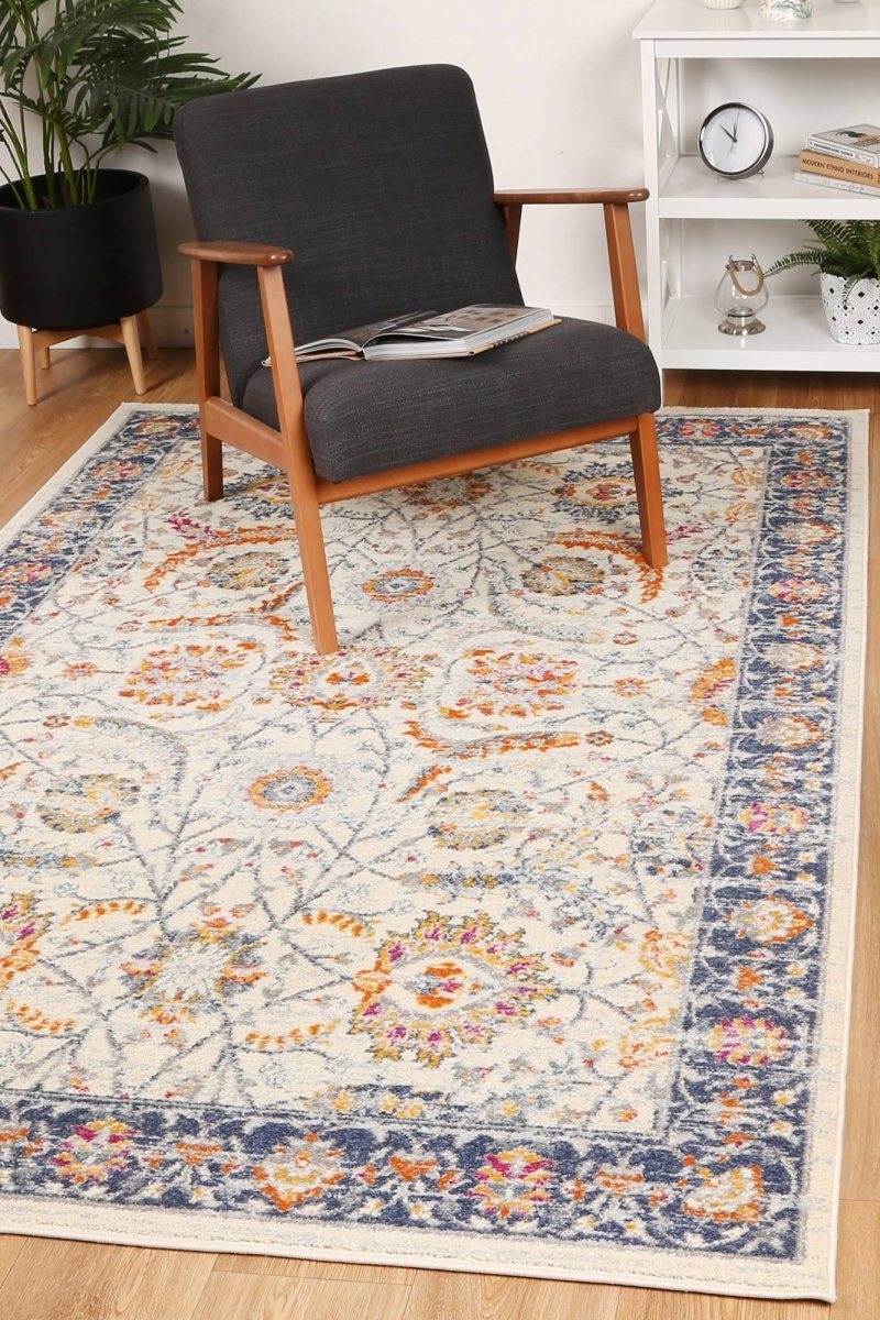 Pulse Mortilli Blue & Yellow Transitional Rug - Ruggy