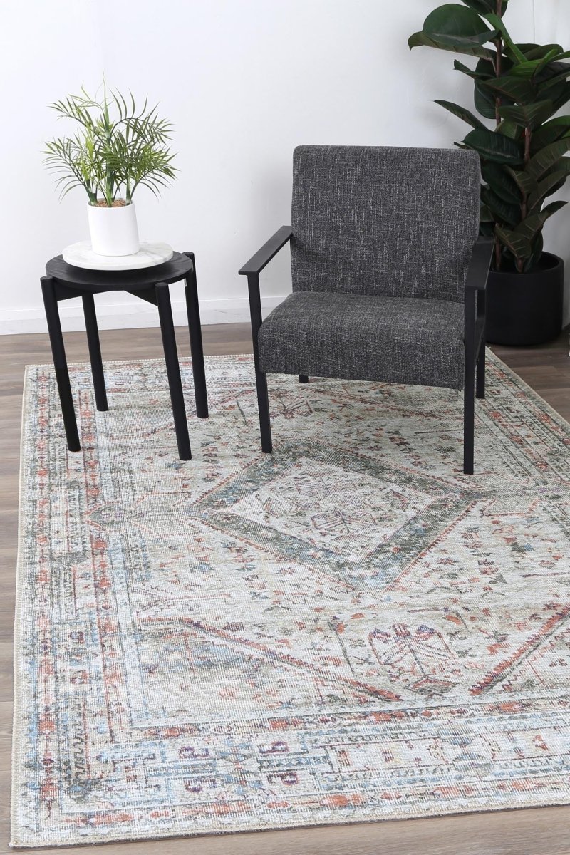 Sleek Multi Machine Washable Rug - Ruggy