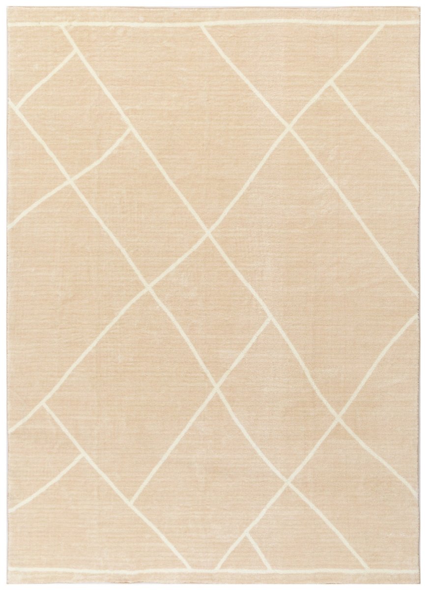 Softy Beige Machine Washable Rug - Ruggy