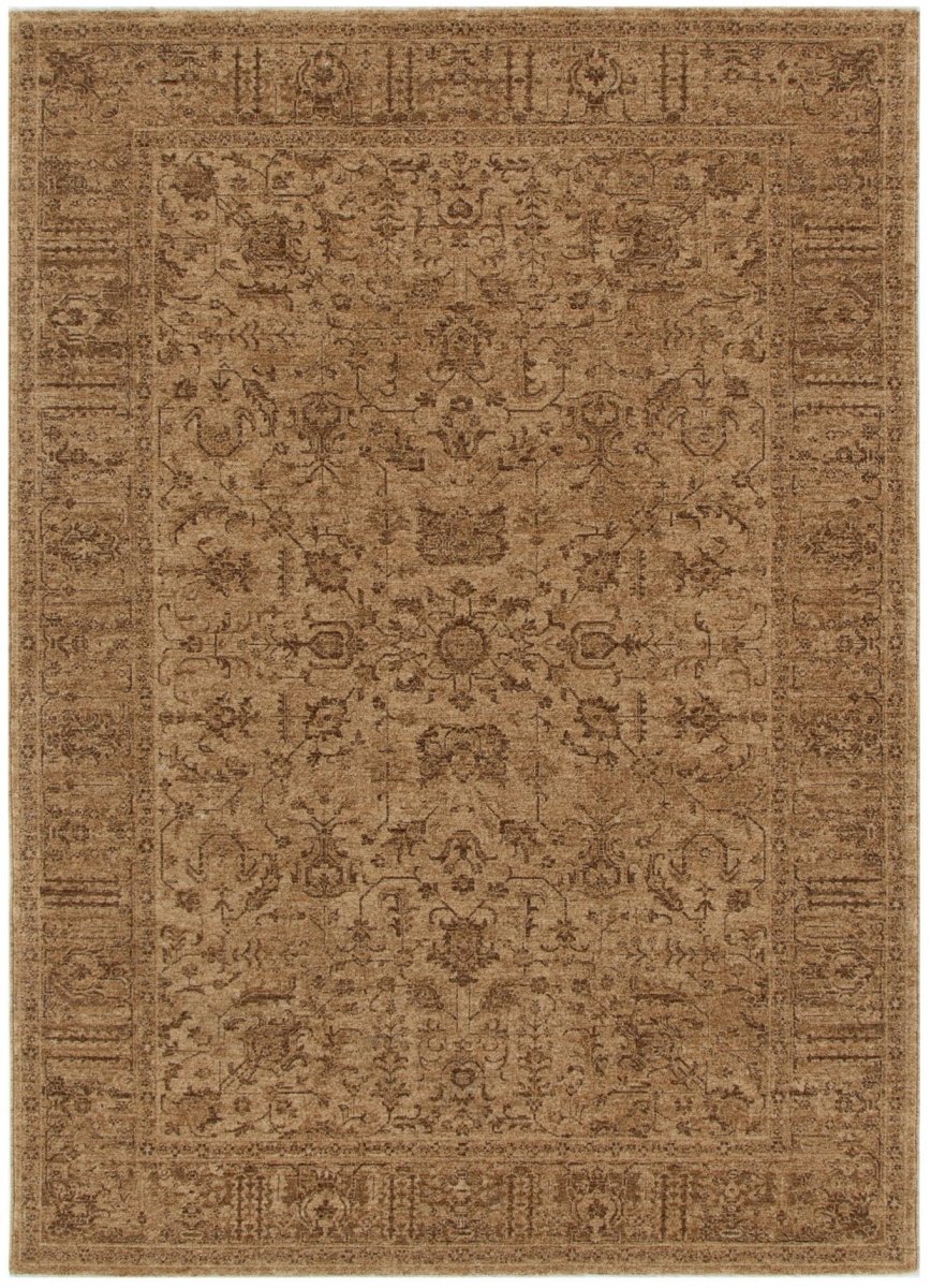 Tarra Distressed Border Mustard Rug