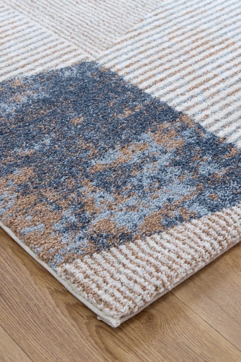 Velar Geometric Shapes Blue Multi Rug