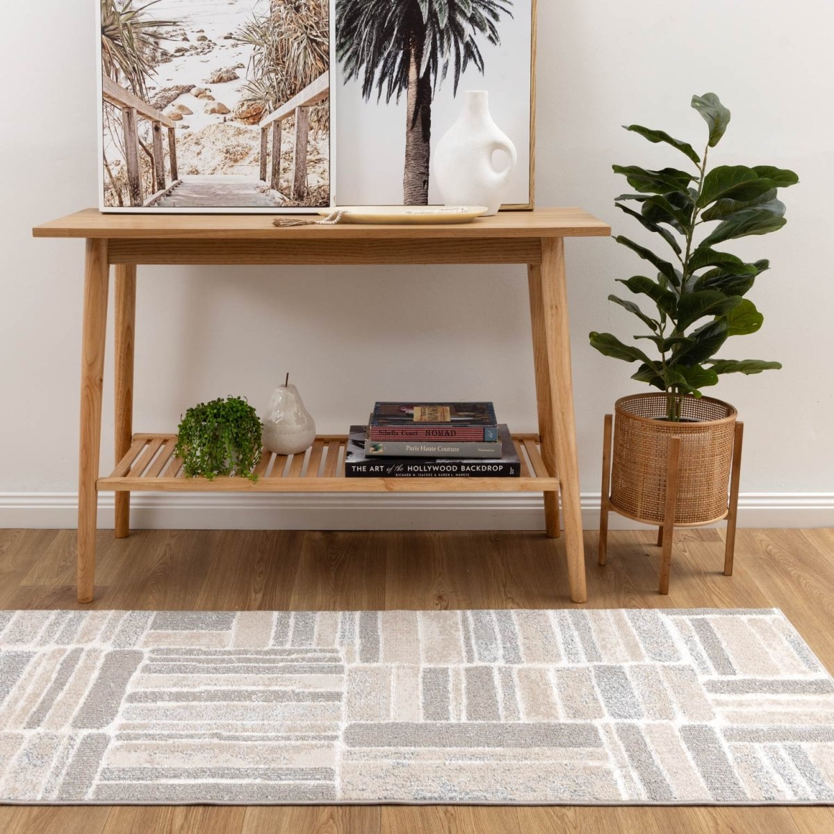 Victoria Tetris Neutral Rug