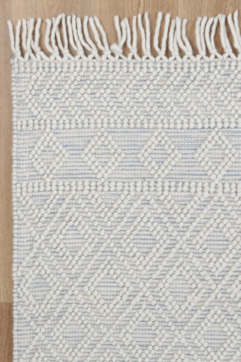 Vista Ada Blue Wool Rug Area Rug | Ruggy