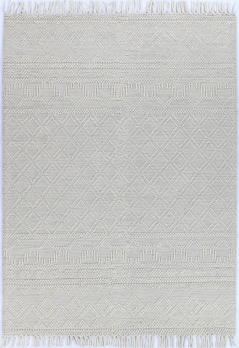 Vista Mia Grey Wool Rug Area Rug | Ruggy