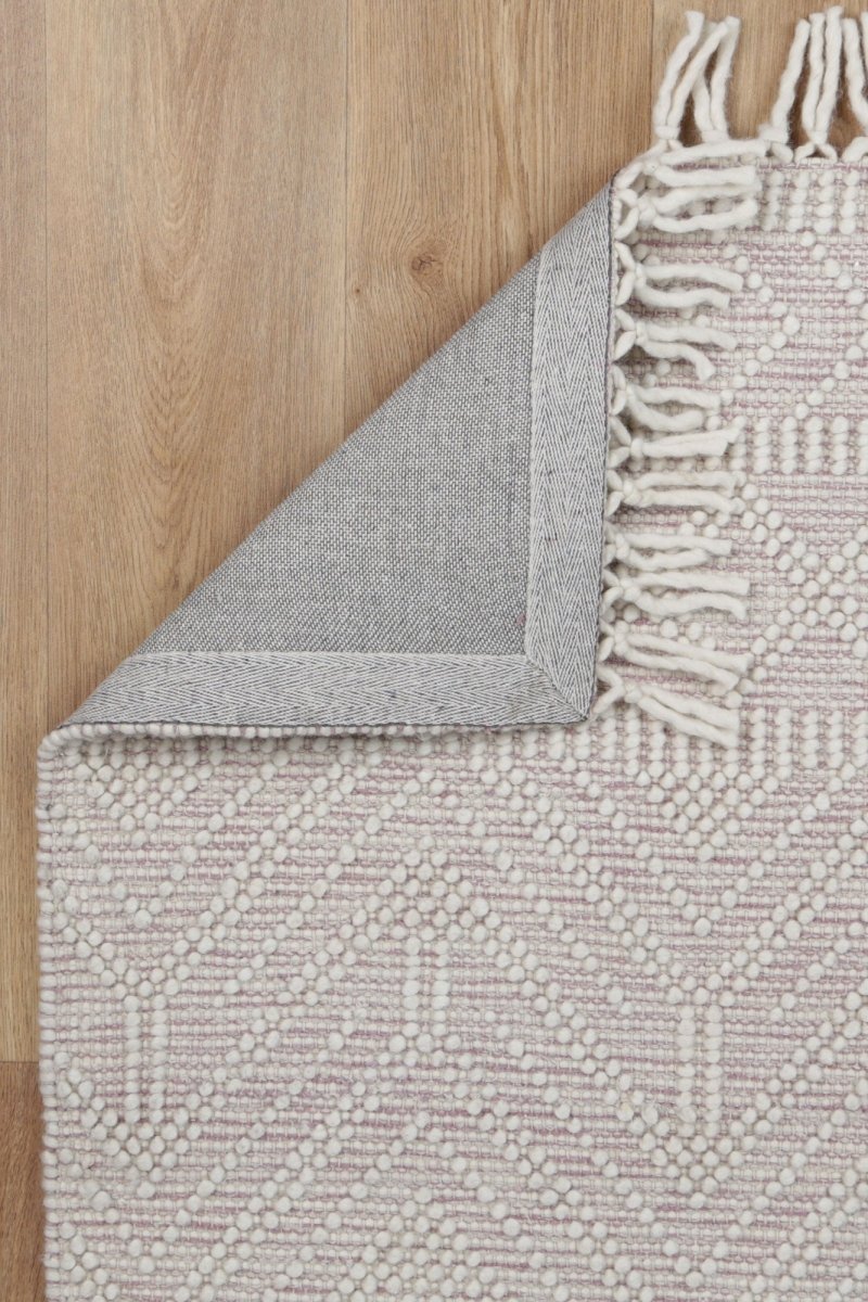 Vista Zoe Blush Wool Rug Area Rug | Ruggy