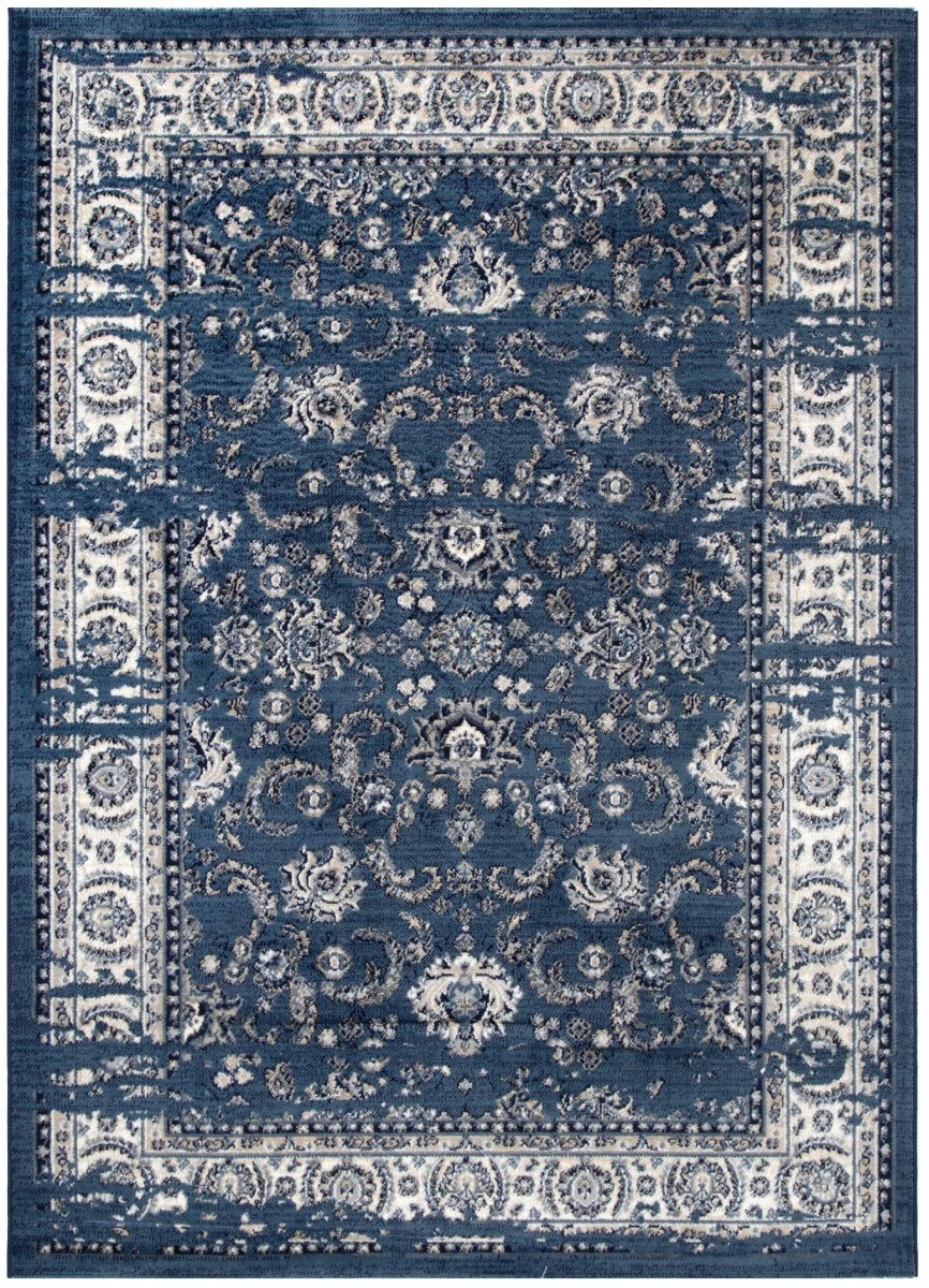 Vivid Distressed Navy Rug