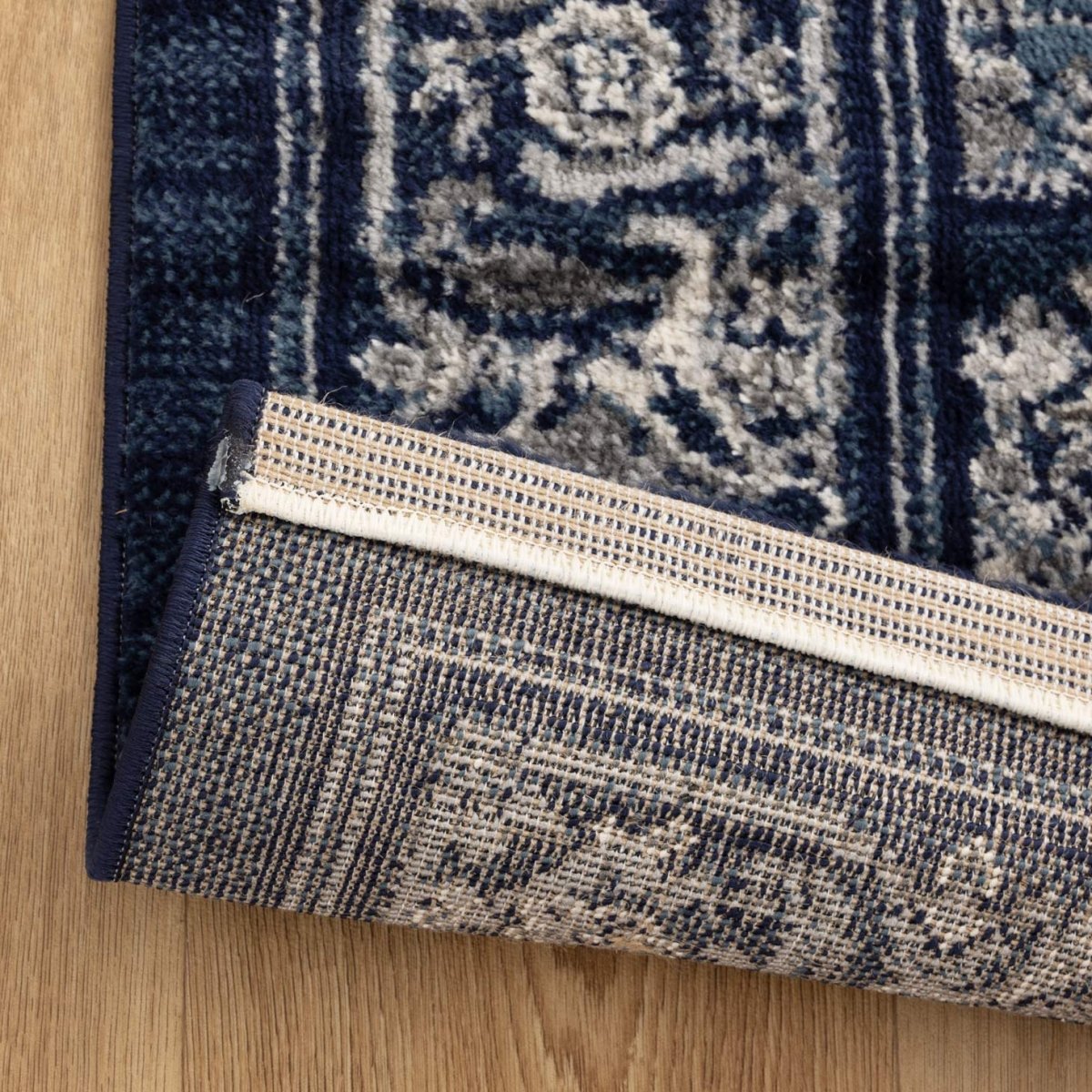 Vivid Tranistional Navy Rug