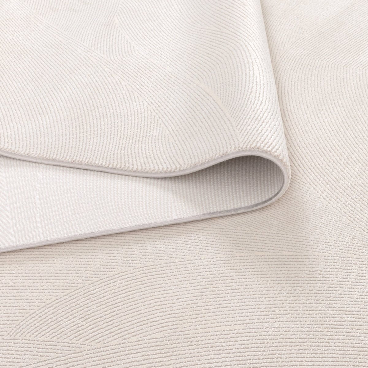 Walwa Geometric Lines White Modern Rug