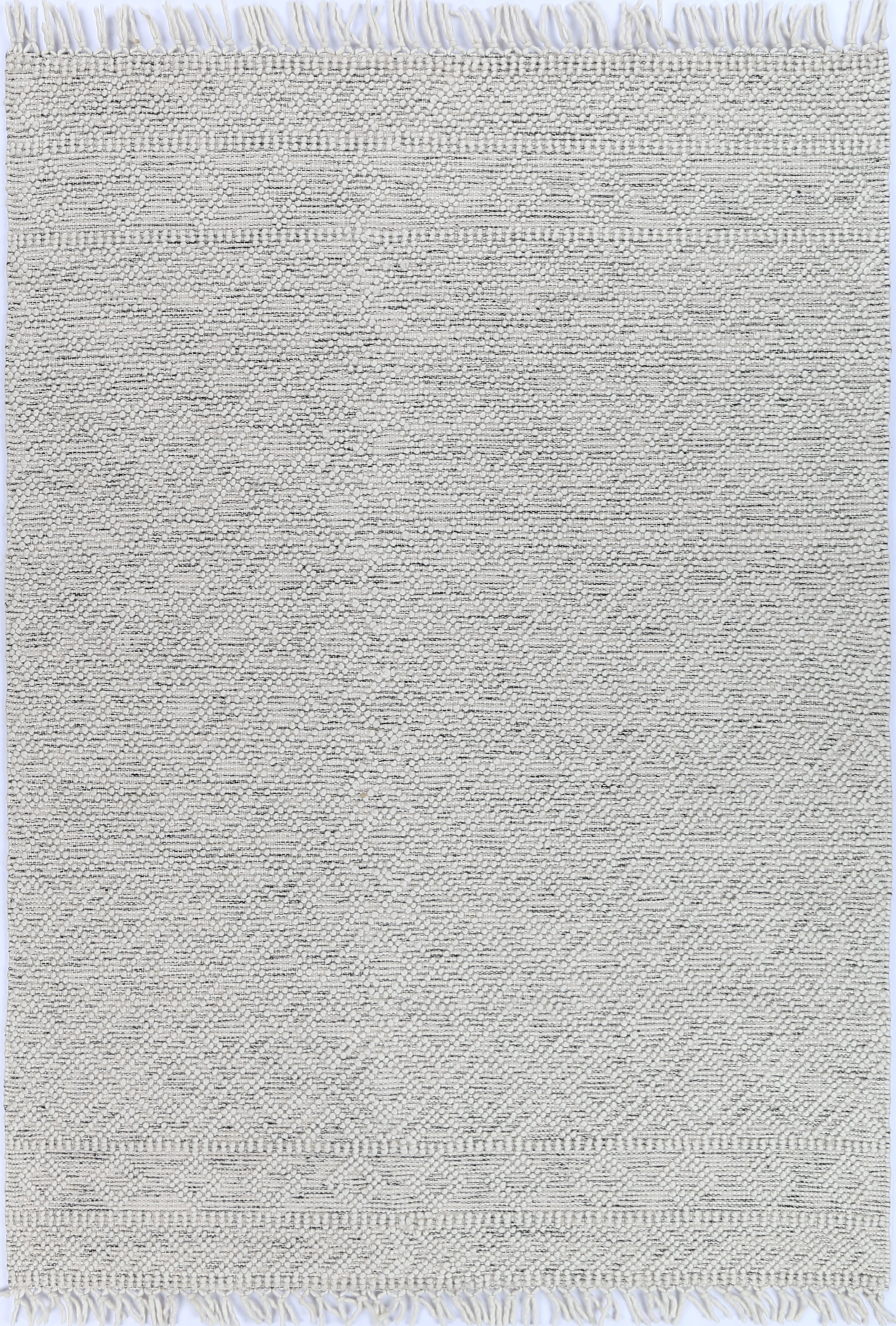 Vista Ada White & Black Wool Rug