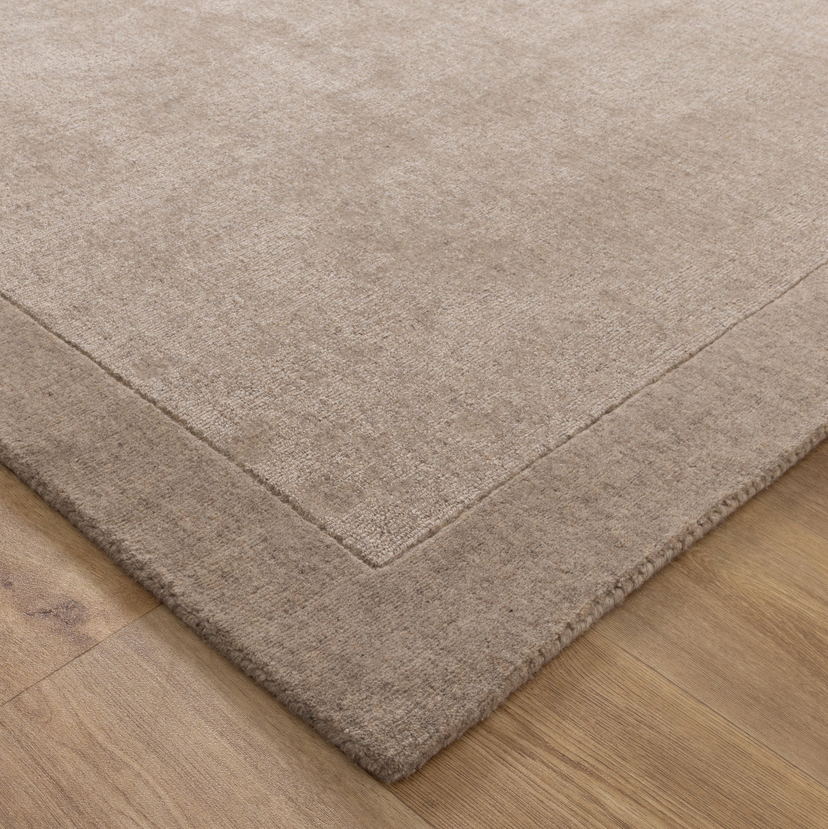 Calley Caramel Border Wool Rug