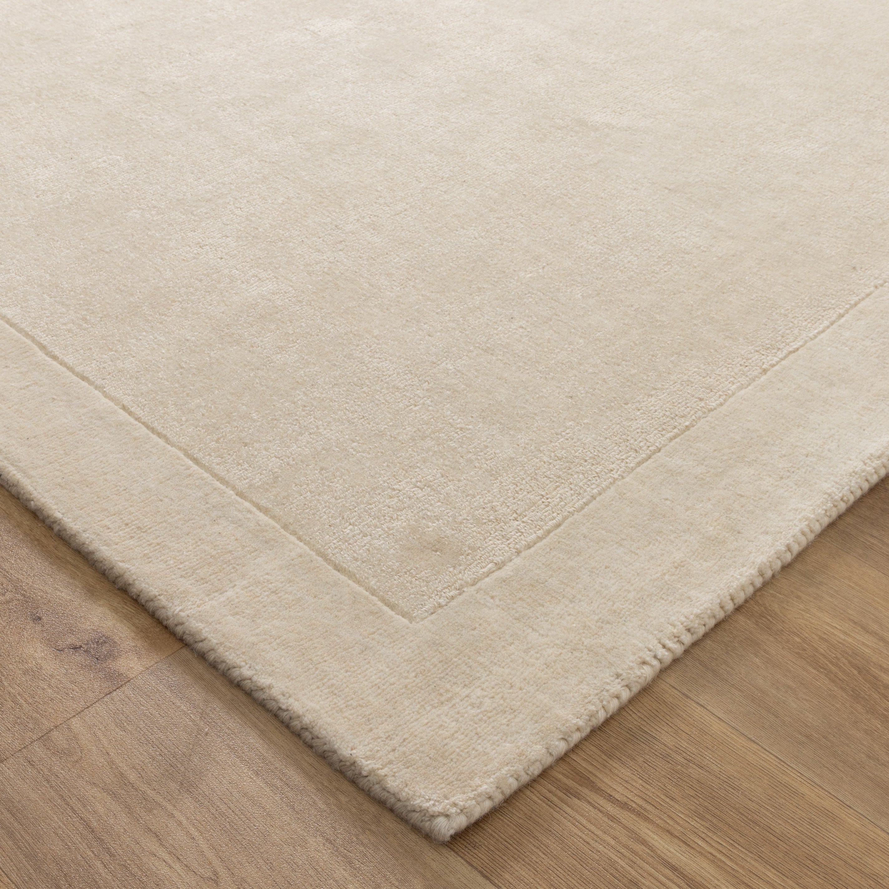 Calley Ivory Border Wool Rug