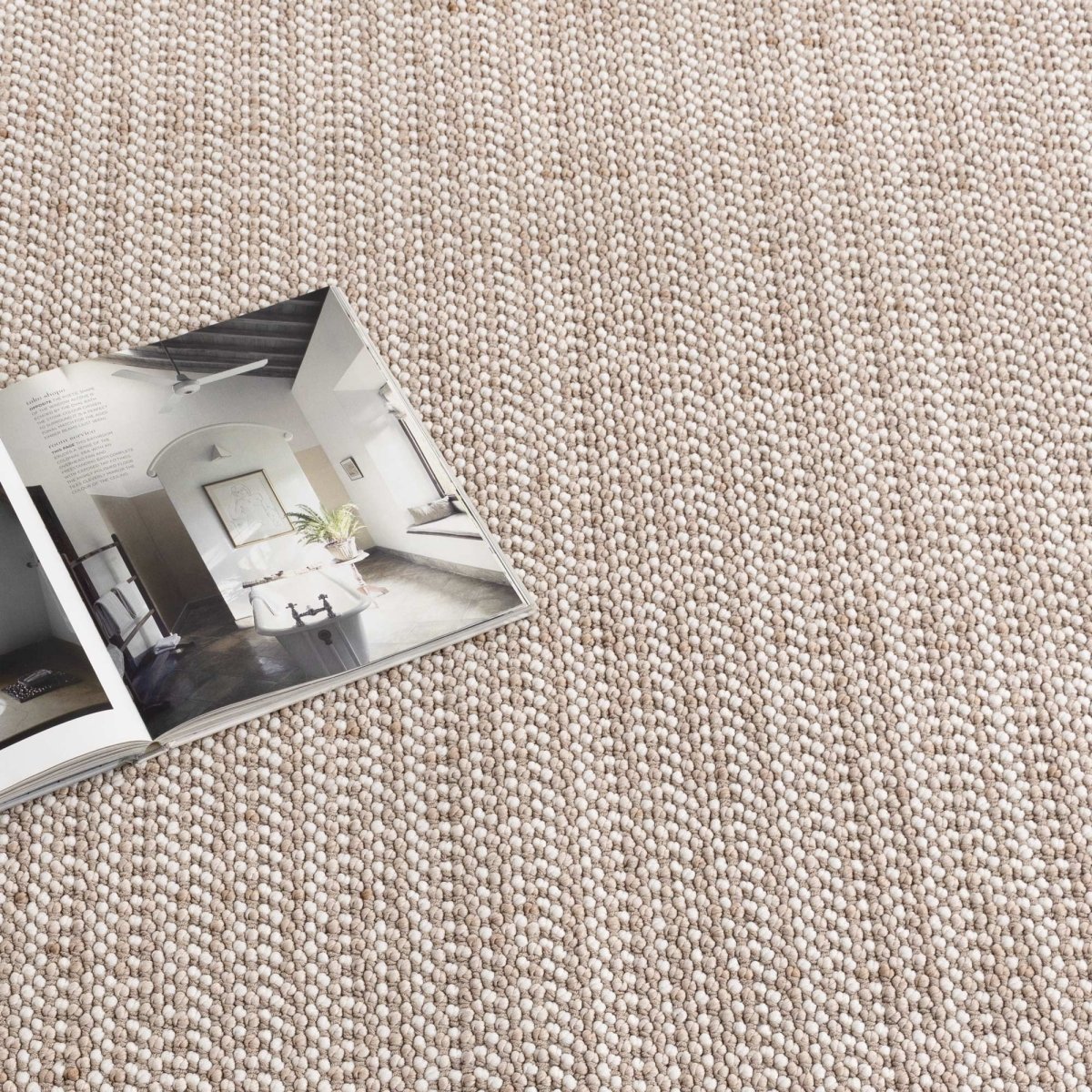 Alira Ivory Beige Loop Rug