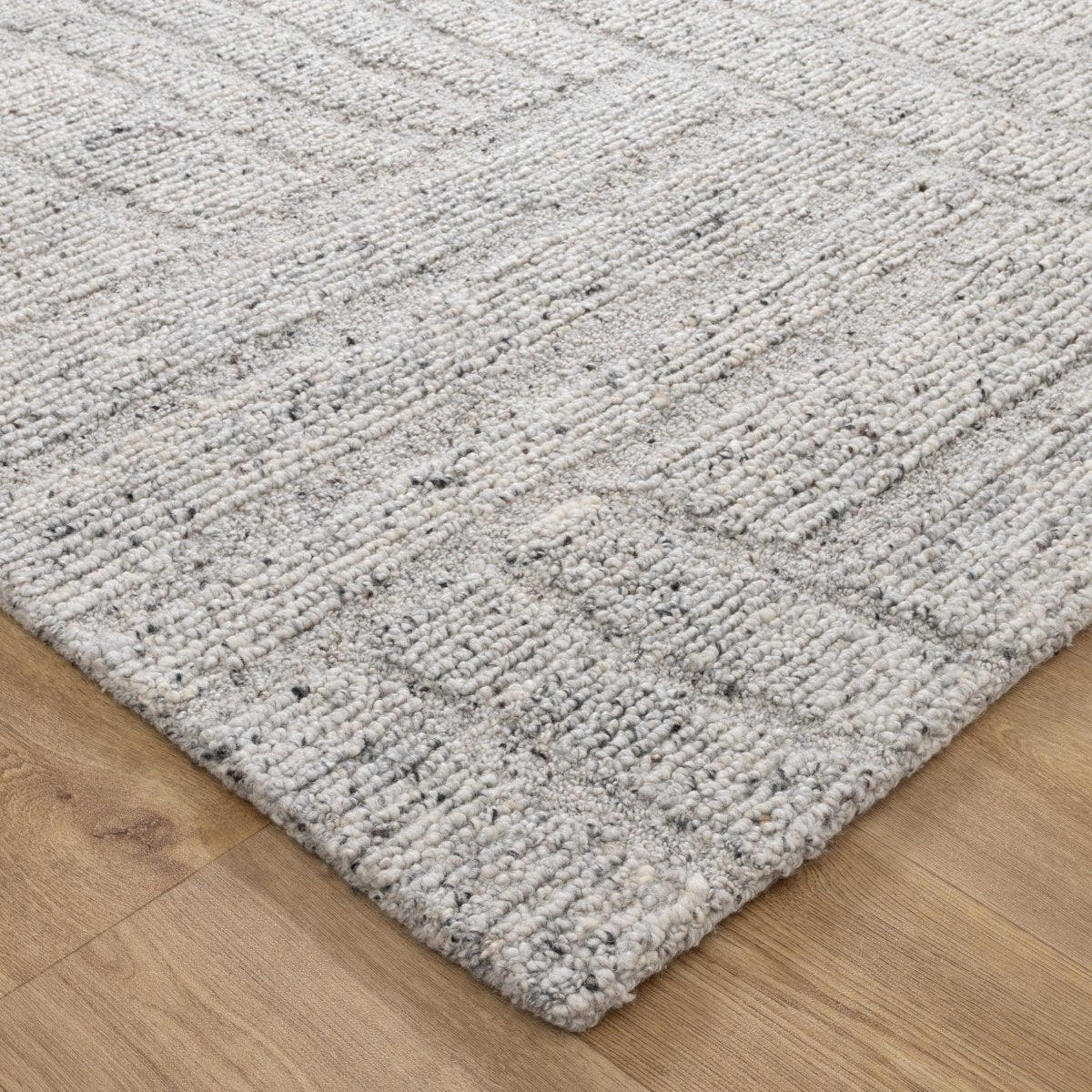 Arana Grey Modern Wool Rug