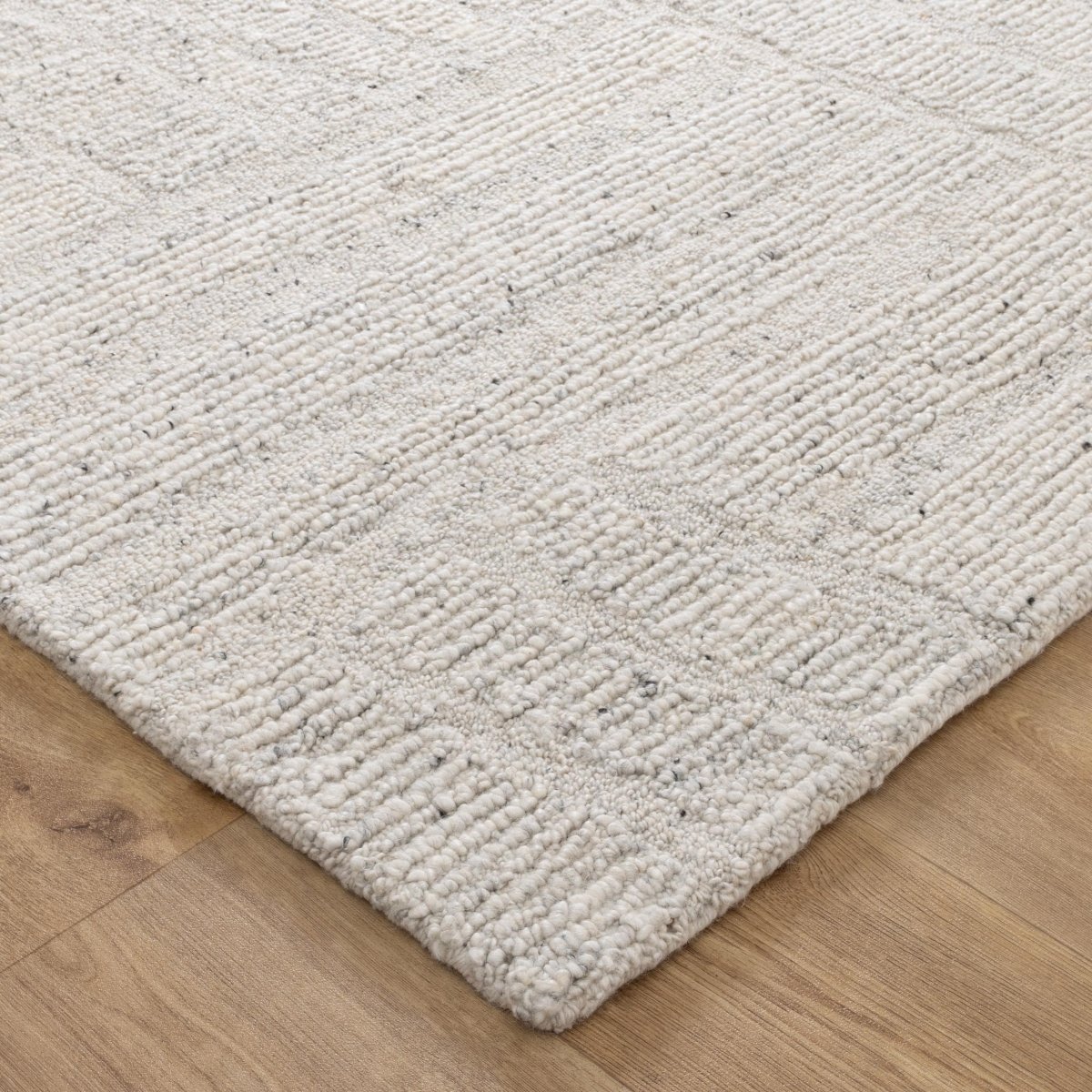 Arana Silver Modern Wool Rug