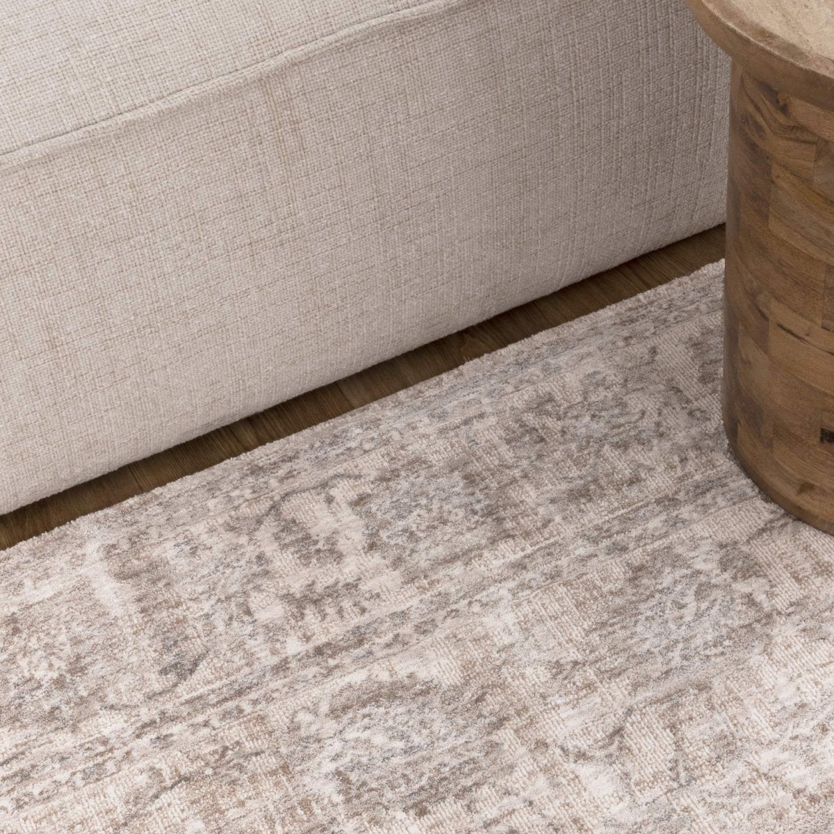 Ayra Beige & Blue Transitional Rug