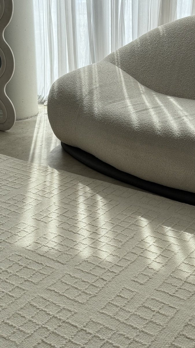 Azure Ivory Wool Rug