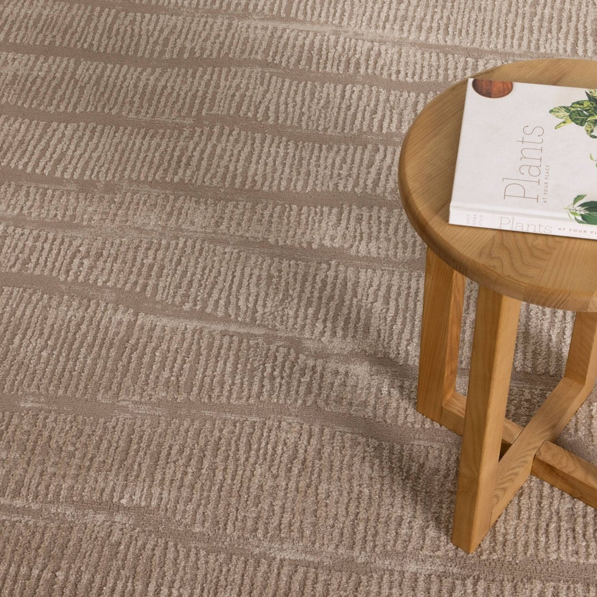 Belisse Abstract Beige Lines Rug