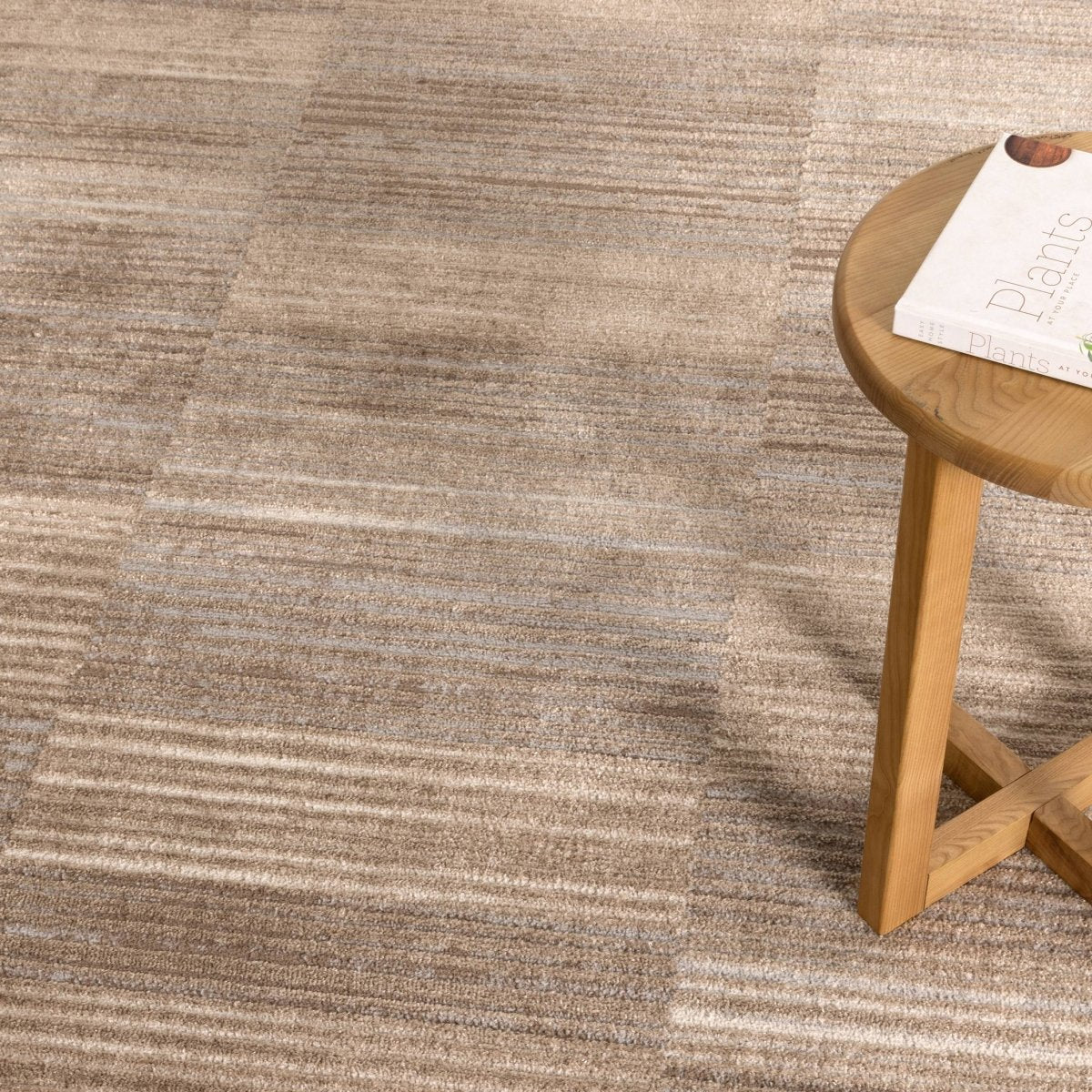 Belisse Lines Brown Grey Rug